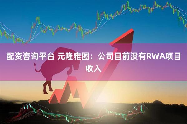配资咨询平台 元隆雅图：公司目前没有RWA项目收入