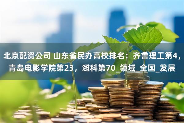 北京配资公司 山东省民办高校排名：齐鲁理工第4，青岛电影学院第23，潍科第70_领域_全国_发展